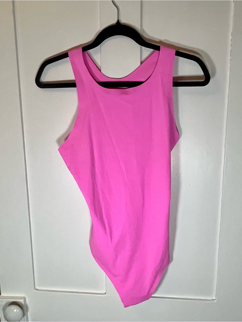 aerie Hot Pink Scoop Neck Sleeveless Bodysuit